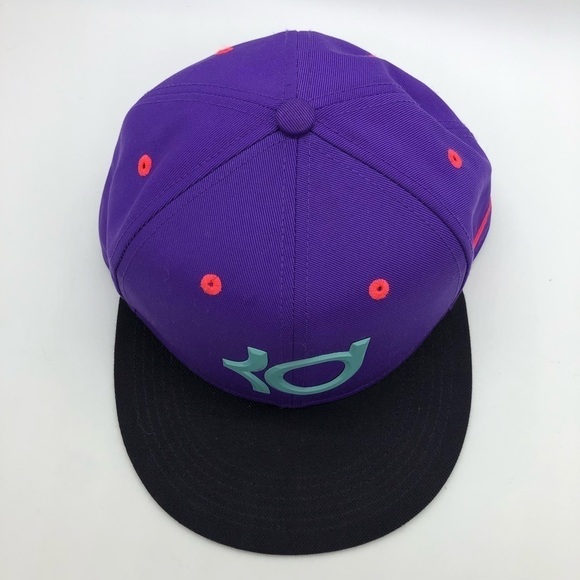 NIKE AND KD BALL CAP - BRIGHT PURPLE, AQUA, NEON ORANGE AND BLACK - ONE SIZE - Picture 3 of 12